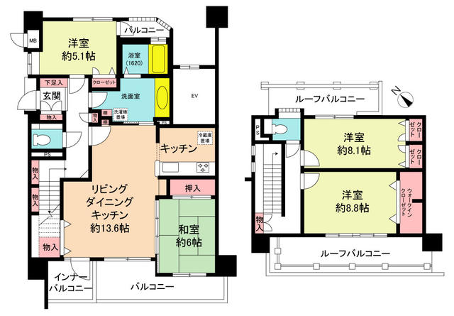 ふれんず 中古マンション 新築マンション検索結果 住戸位置 メゾネット