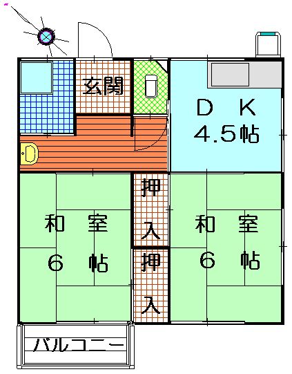 ふれんず 大牟田市の賃貸マンション アパート 一戸建 貸家 検索結果 間取りタイプ ２dk